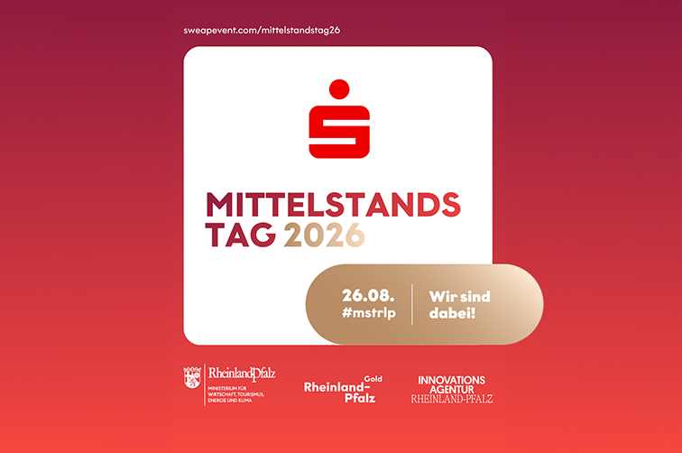 
        Ankündigungsplakat Mittelstandstag Rheinland-Pfalz am 26.08.2026.
    