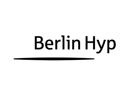 schwarzweißes Logo der Berlin Hyp