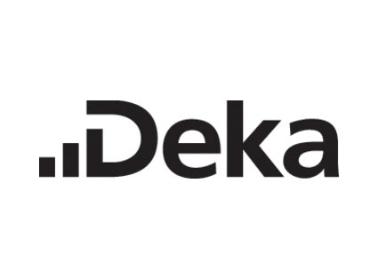 schwarzweißes Logo der Deka-Bank