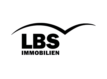 schwarzweißes Logo der LBS Immobilen GmbH Südwest