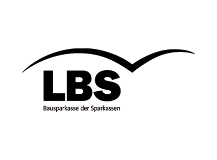 schwarzweißes Logo der LBS Süd