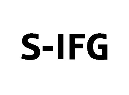 schwarzweißes Logo der S-IFG